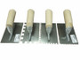 Midget 4"X6" Trowel .5" Sq Notch W/ Wood Handle