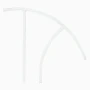 30" White Triton Return-To-Deck Handrail
