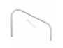 32" White 2-Bend Deck Mount Handrail