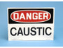 Danger Caustic Label
