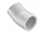 Lasco Fittings,SCH40 22.50 degree Elbow Slip x Slip, Size: 2", Color: White, Material: PVC