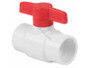 .75" White Pvc Ball Valve