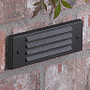 T3 White Louvered Brick Light