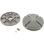 6" Gry Ultra Suction W/ 1.5" Threaded Wall Ftg