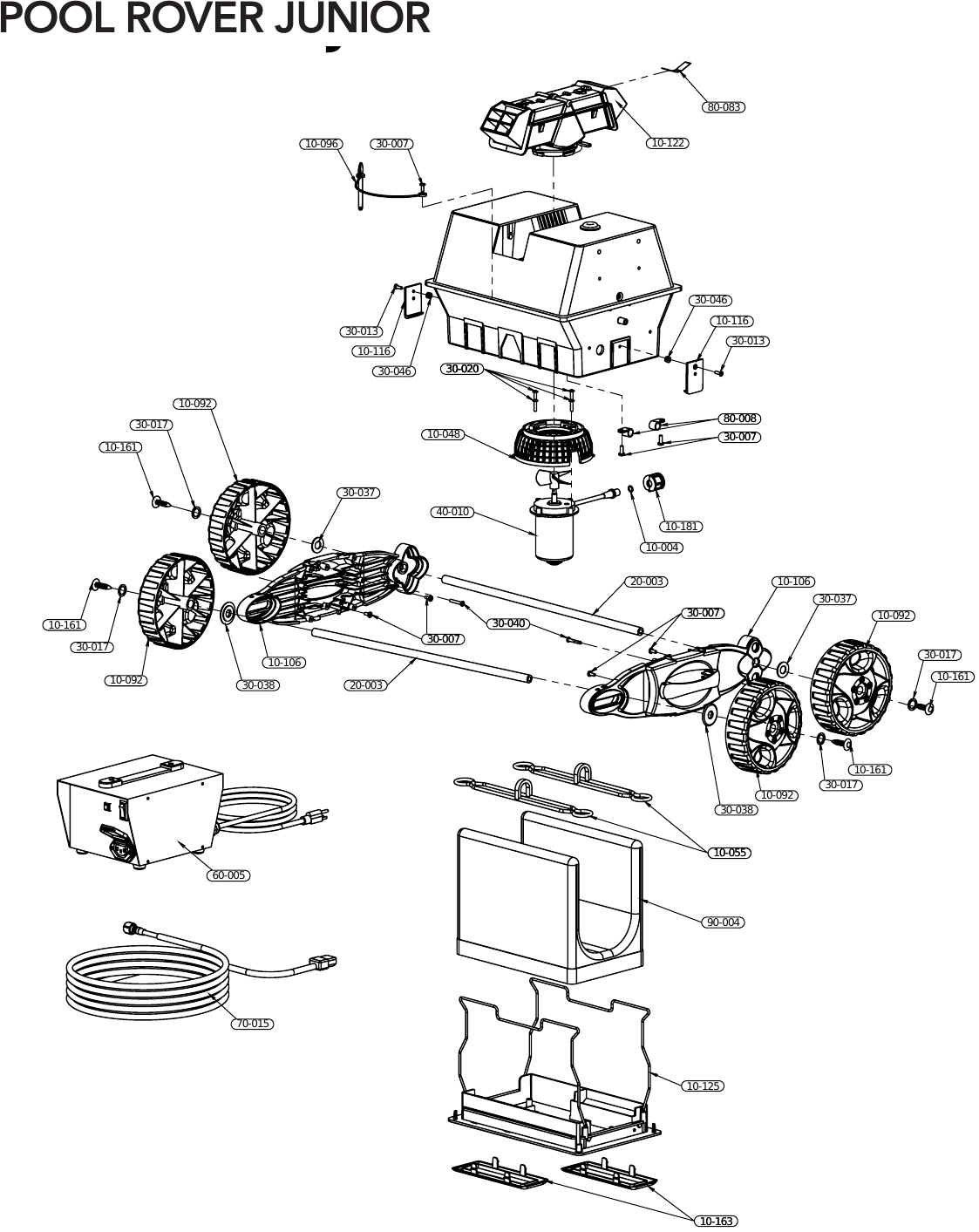 Aquabot Pool Rover Junior Parts