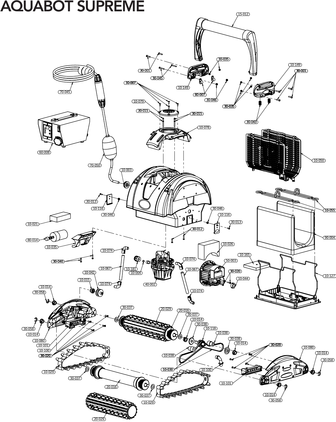 Aquabot Supreme Parts