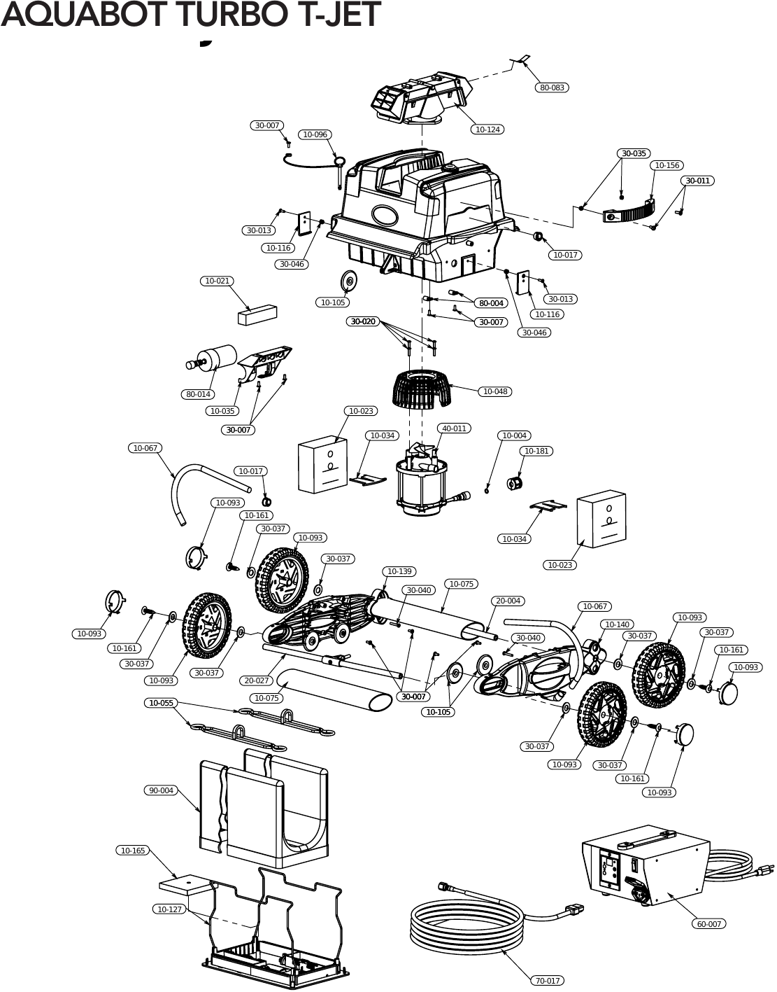 Aquabot Turbo T Jet Parts