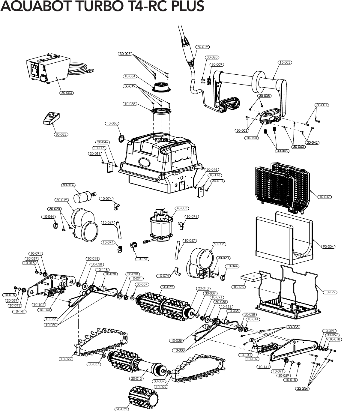 Aquabot Turbo T4 Plus Parts