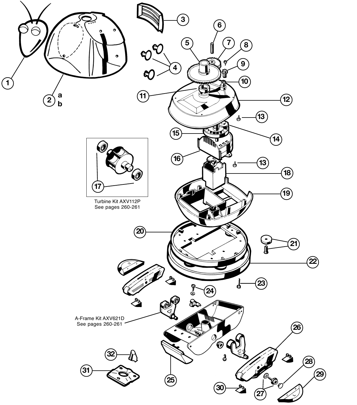 Hayward 500 Aquabug Parts