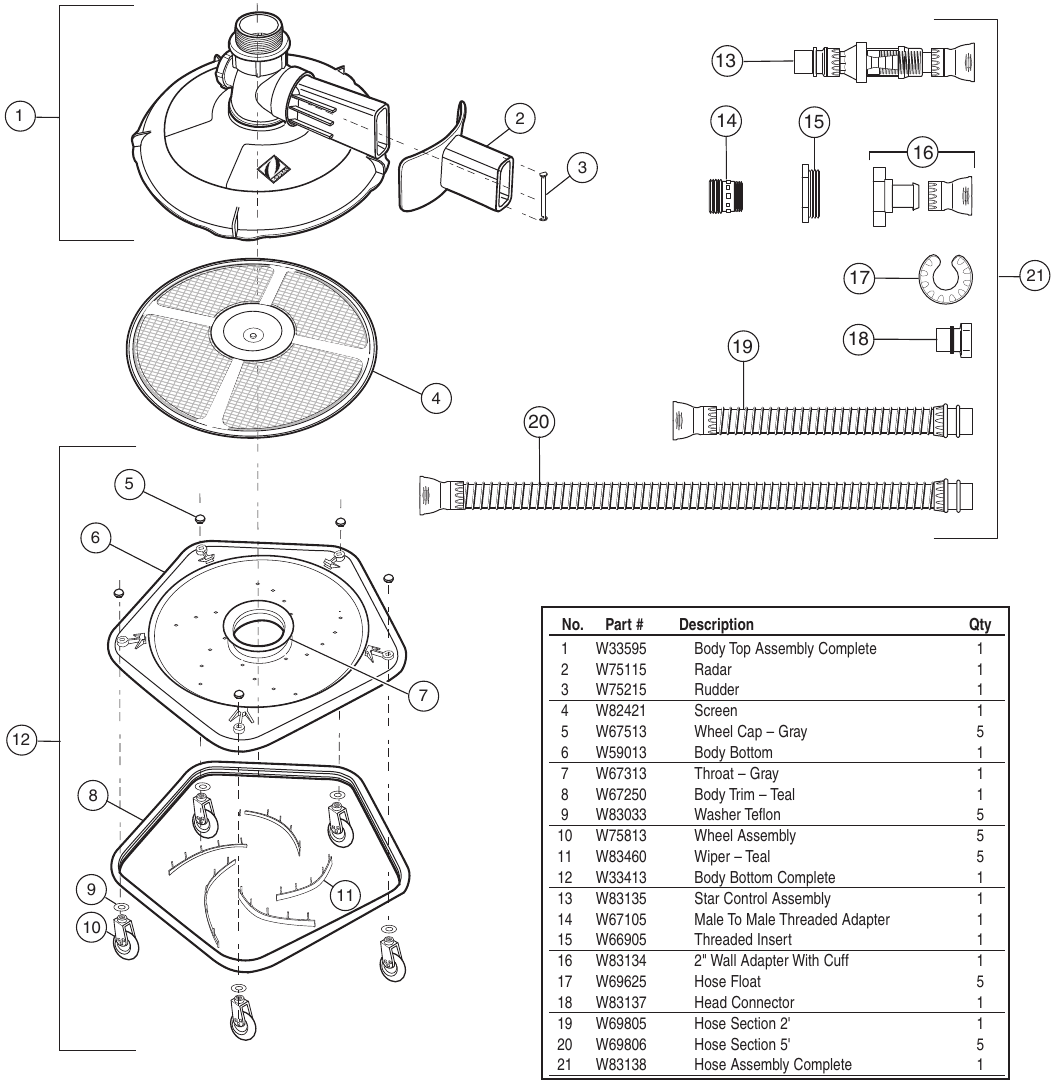 Baracuda Zippy Parts