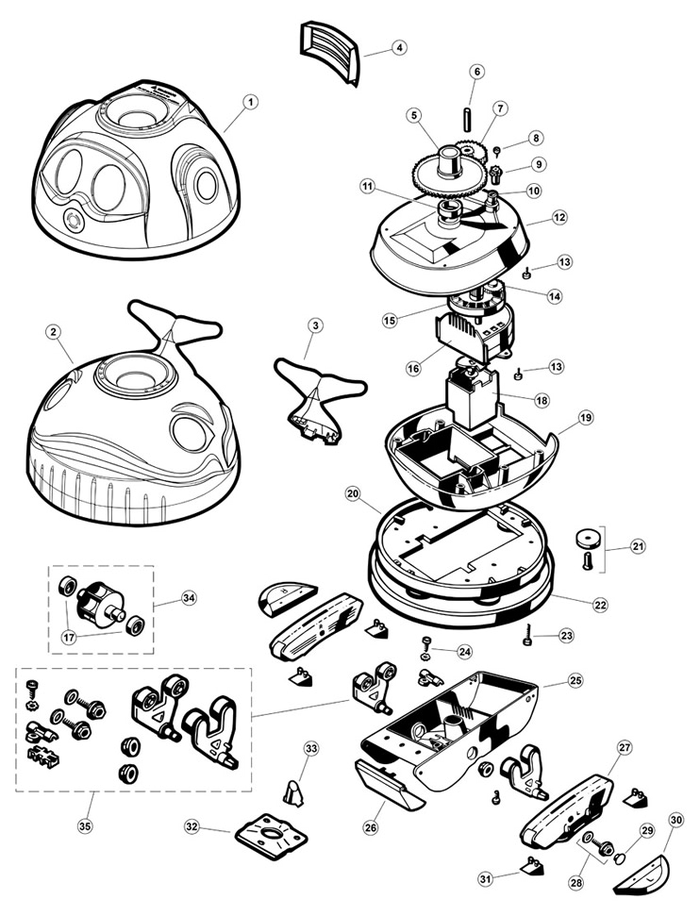 Hayward 700 Diver Dave Parts