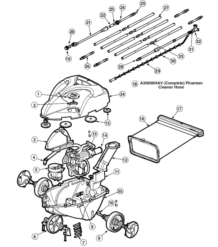 Hayward Phantom & Phantom Turbo Parts