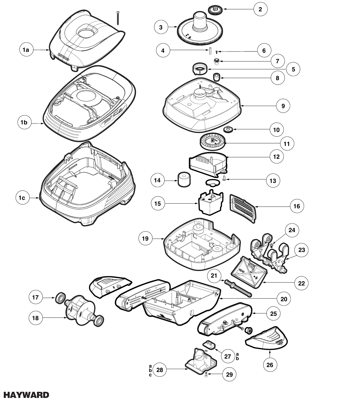 Hayward Pool Vac XL Parts