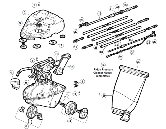 Hayward Viio Turbo Parts