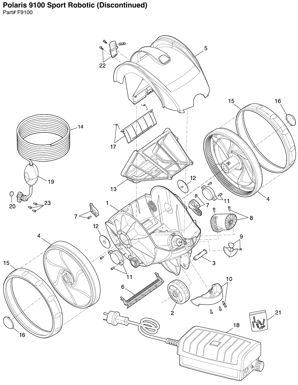 Polaris 9100 Sport Parts