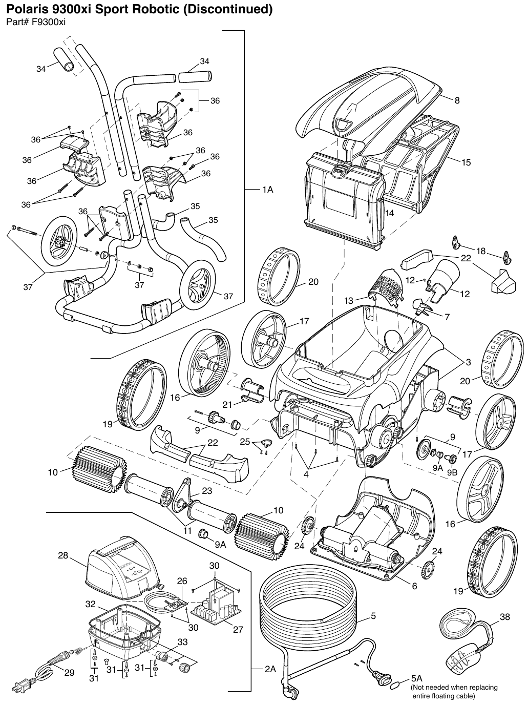 Polaris 9300xi Parts