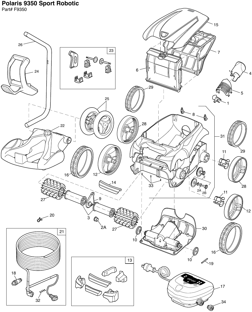 Polaris 9350 Sport Parts