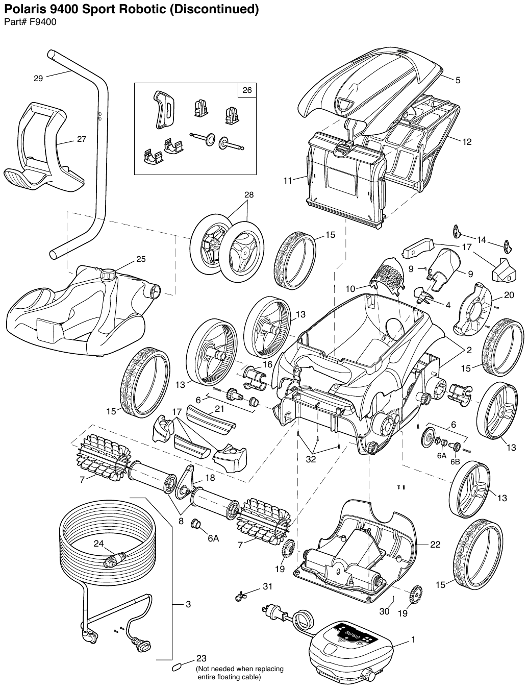 Polaris 9400 Sport Parts