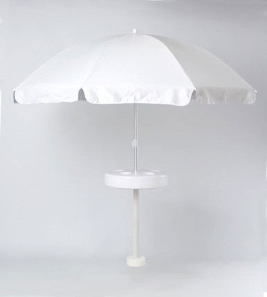 Pool Buoy Floating Umbrella - Oyster White