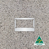 Motorcycle White Number Plate Frames