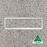 White premium Number Plate Frame