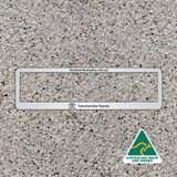 White Slimline Number Plate Frame