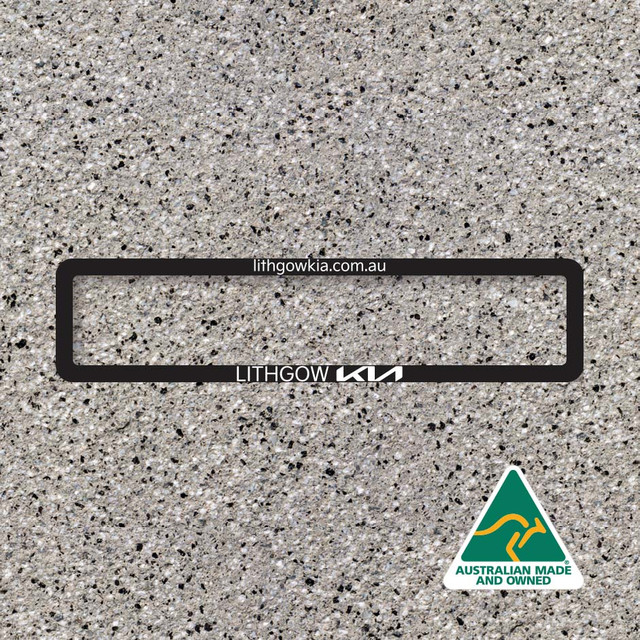 Black Premium Front Number Plate Frame