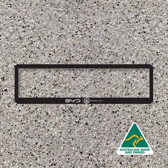 Black Slimline Number Plate Frame