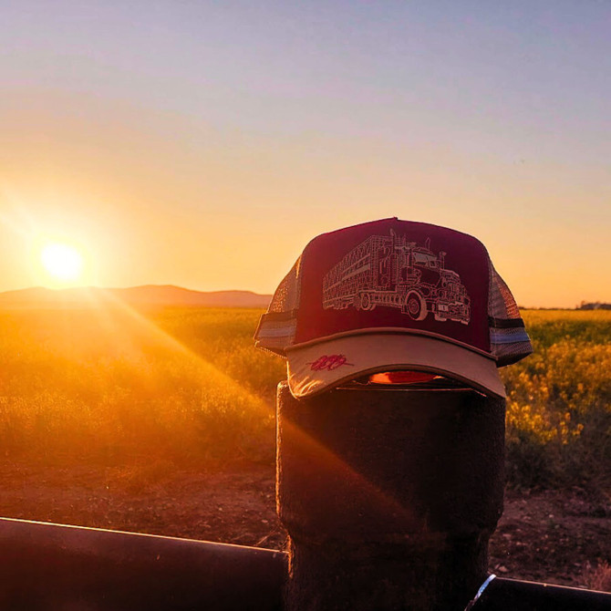 Custom Western Trucker Cap-5 Panel