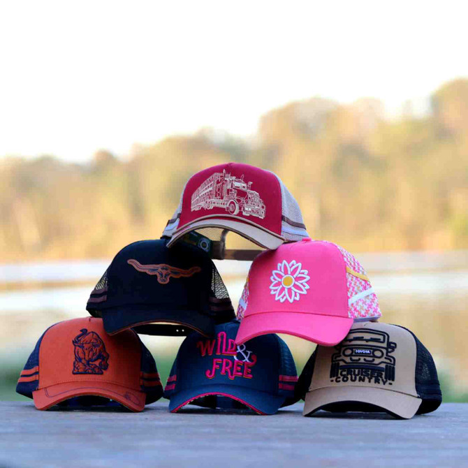 Custom Western Trucker Cap-5 Panel