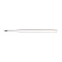 A white pen refill with a fine tip and a pointed end, featuring a simple design and a branding logo.