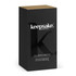 A black and gold box containing the Keepsake Dusk Carafe and Tumbler Set, featuring a branding logo.