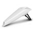 A white car pen holder with a black clip, designed to attach to surfaces for easy access.