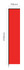 A large, red, single-sided wing banner with dimensions of 760mm by 3700mm, featuring a black border.