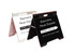 Premium plastic A-frames in black and white, featuring a logo and space for customised signage.