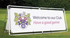 A double-sided vinyl banner with an aluminium stand, featuring a club crest and welcoming message, set on green grass.