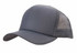 A grey trucker's mesh cap with a solid front panel and a mesh back for breathability.