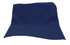 A breathable poly twill child's bucket hat in navy with a broad brim and no visible logos.