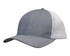A grey cap featuring a honeycomb mesh design on the sides and back. The front is made from a light brushed poly cotton.