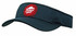 A sports mesh visor in dark green with a red logo. Features a wide brim and a breathable design.