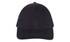 A dark navy cap with a brushed cotton front and mesh back, featuring a logo.