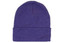 Acrylic beanie in a vibrant purple colour, featuring a folded cuff and a subtle logo.