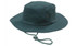 A dark green brushed heavy sports twill hat with a chin strap and ventilation eyelets. Features a logo.