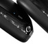 Black Skullcandy Hesh 360 Headphones are shown from an angled view, featuring a sleek design and a glossy finish.