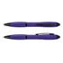 A stylus pen in vibrant purple with a black accent, featuring a smooth barrel design and a built-in clip.