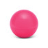 A bright pink lip balm ball, designed to look spherical and compact.