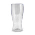 A drink bottle featuring a sleek, transparent design with a curved shape, made from Tritan material and holding 410ml.