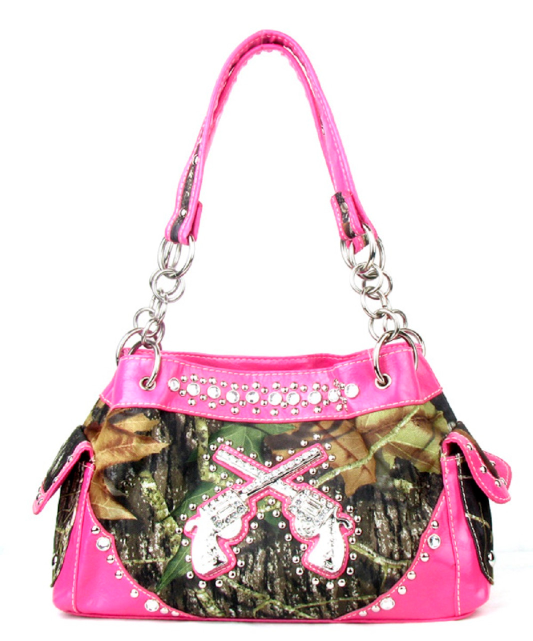 Zelris Camouflage Shine Glow Cross Wings Women Conceal Carry Handbag with  Wallet (Black): Handbags: Amazon.com