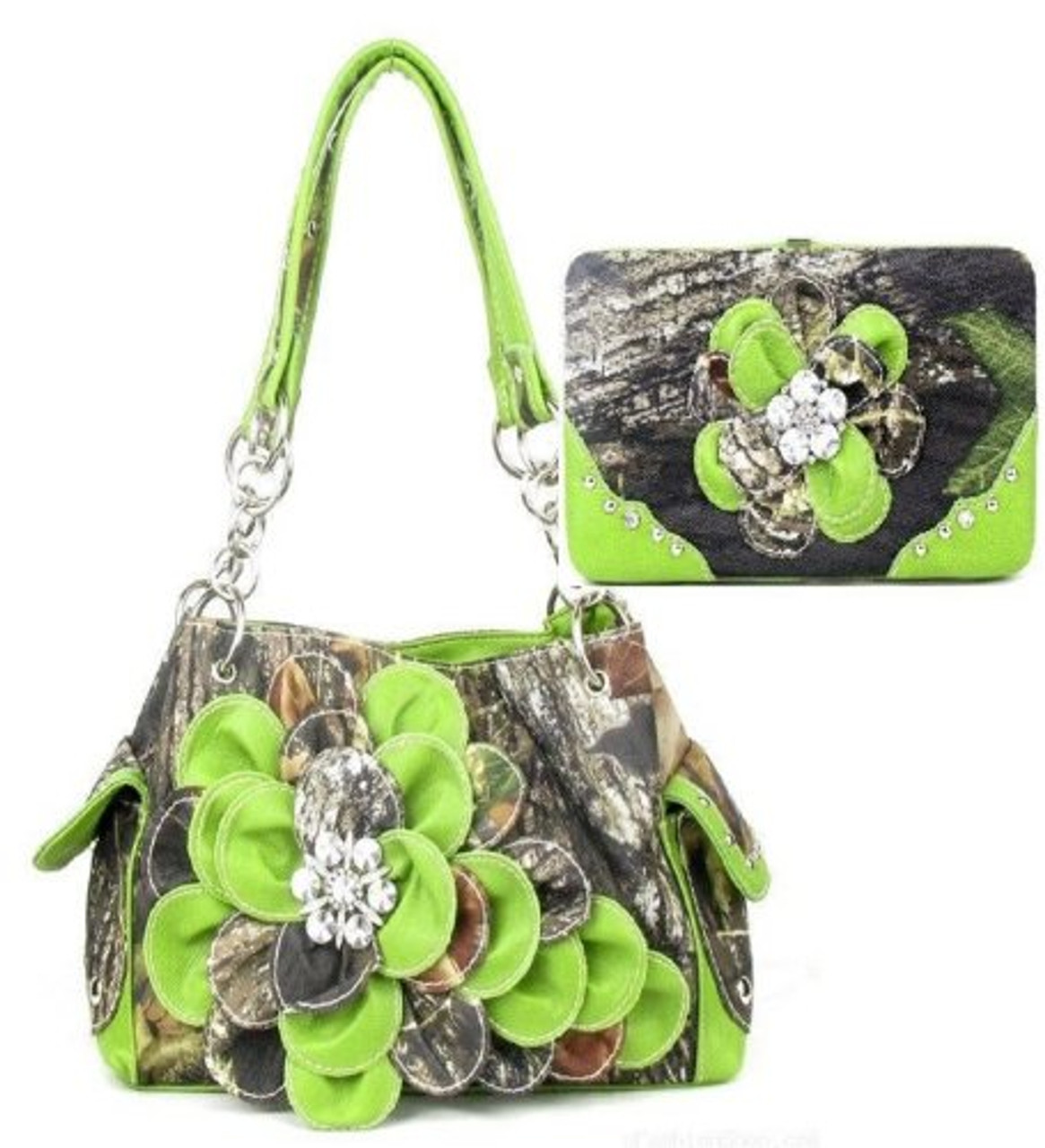 Green Handbags, Purses & Wallets