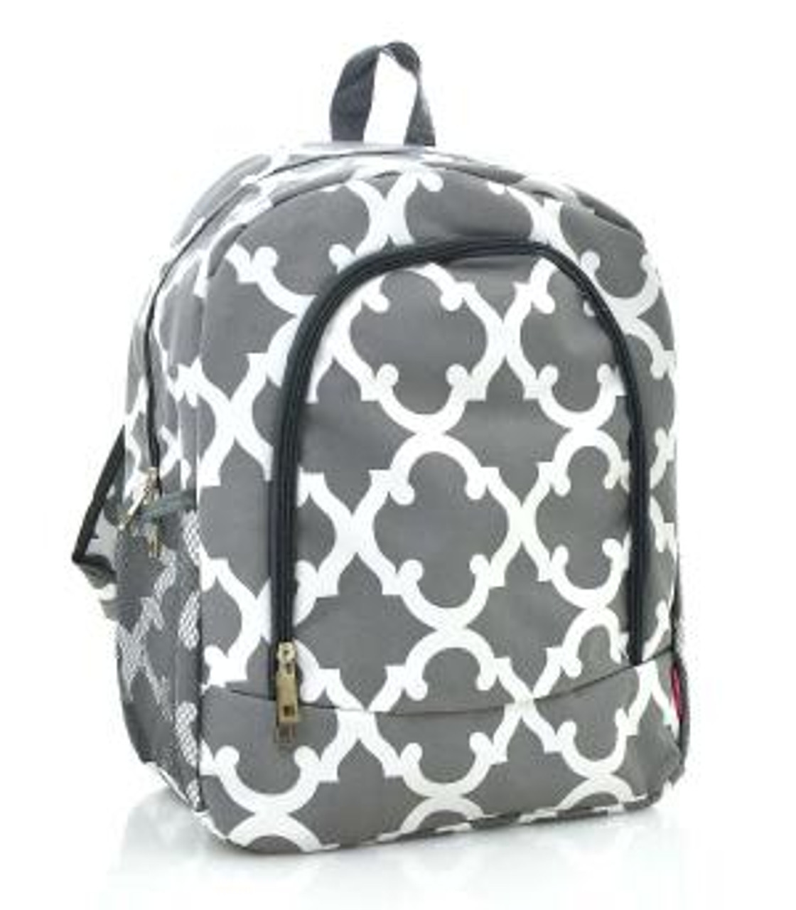 Grey and Yellow Chevron Backpack W Matching Lunch Bag - Handbags, Bling &  More!
